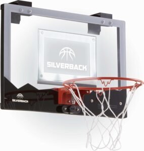 Silverback 23 LED Light-Up Over the Door Mini Basketball Hoop